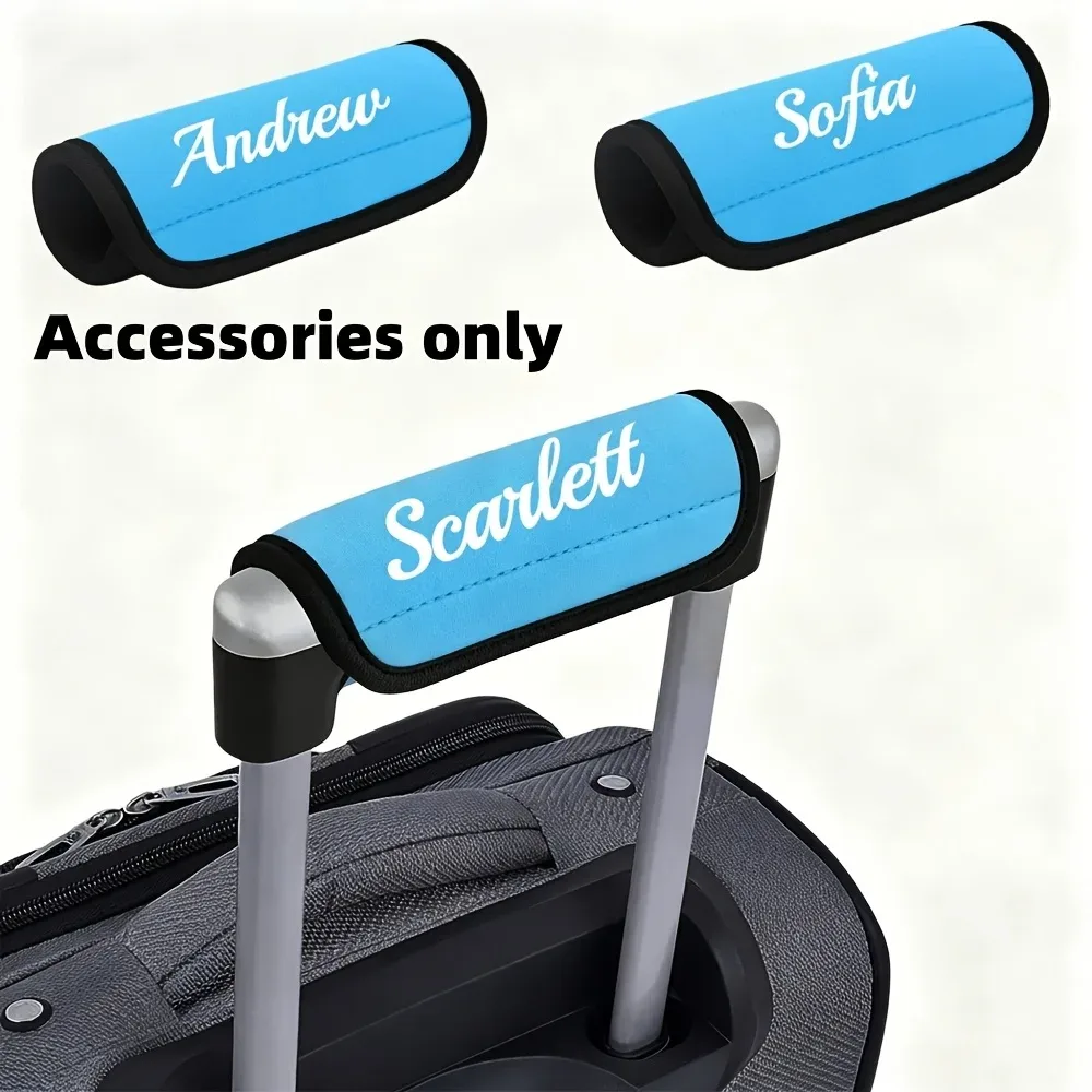 housse de poignée de bagage personnalisée en néoprène, protection de poignée de valise, accessoire de sac de voyage uniquement