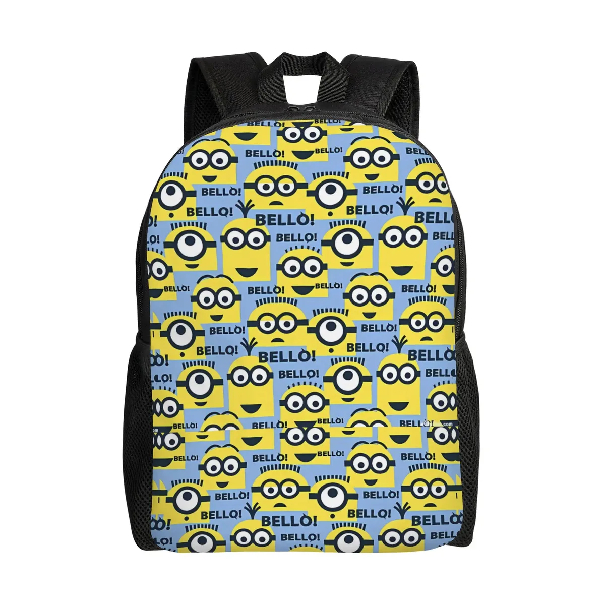 sac à dos m-minions de dessin animé, sacs à dos mignons pour filles, sacs de trekking de grande taille pour lycée, sac à dos design
