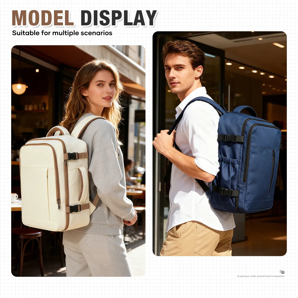 nouveau wizair ryanair 40x30x20 sac à dos de voyage bagage à main sac de cabine affaires courtes distance 15.6 ''sac à dos pour ordinateur portable pour hommes femmes