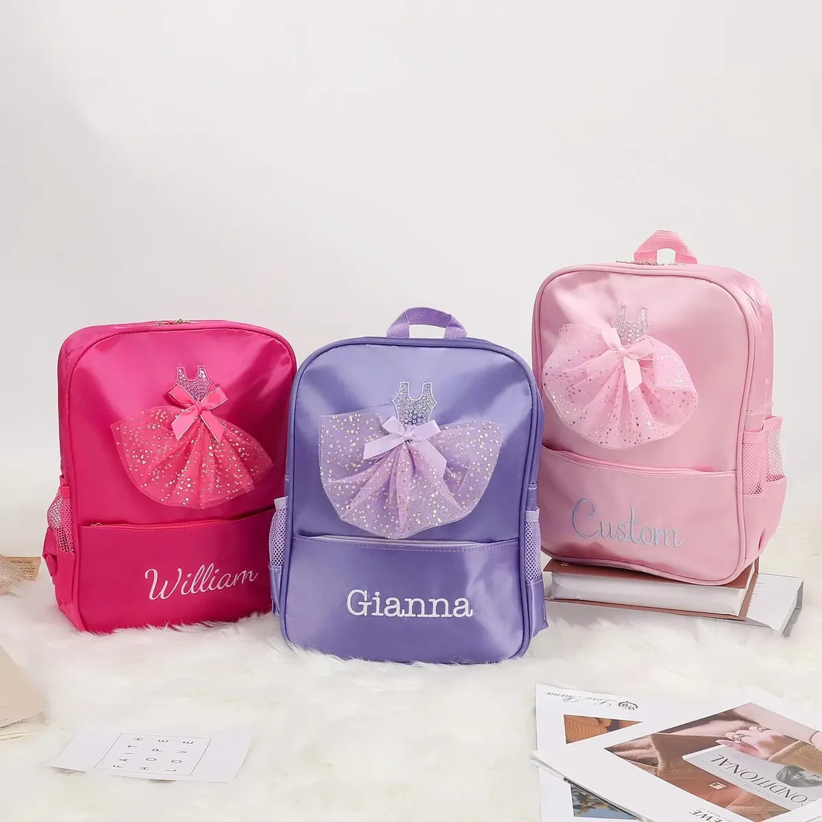 sac à dos de ballet de danse personnalisé, sac de danse personnalisé pour filles, sac à dos de danse de ballerine, sac à dos personnalisé pour tout-petits, sac de ballerine