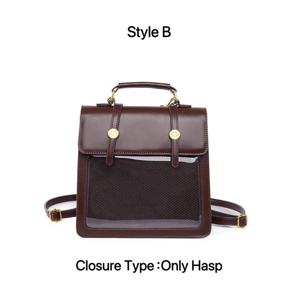 mode mignon ita sac à dos nouveau jk épaule lolita messager sac à bandoulière filles transparent bricolage affichage sac à main y2k mini sac à dos