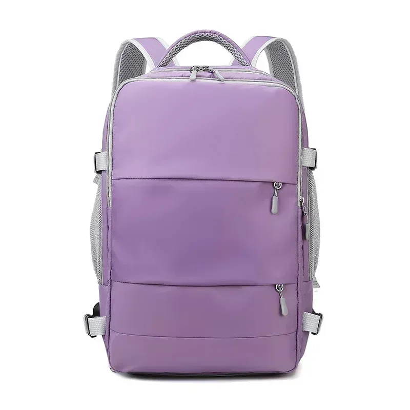 sac à dos imperméable avec compartiment à chaussures indépendant, rail de protection, interface usb, sac de voyage, sac de rangement grande capacité