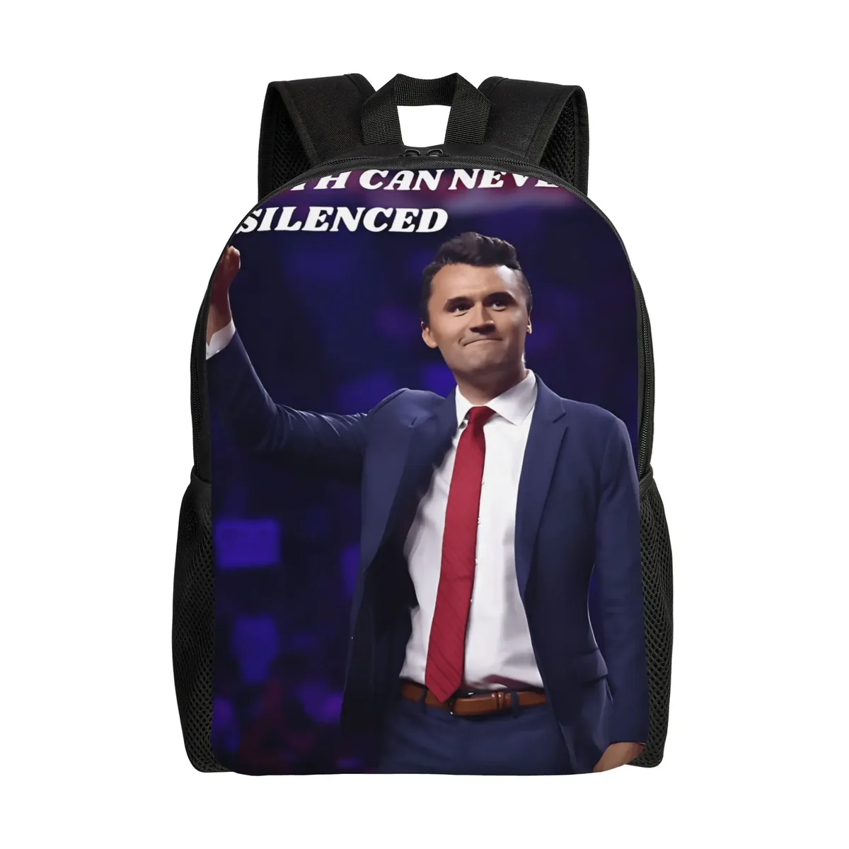 sac à dos charlie kirk angelic advocate kawaii, sacs à dos légers pour garçons, sacs de sport pour lycée, sac à dos design