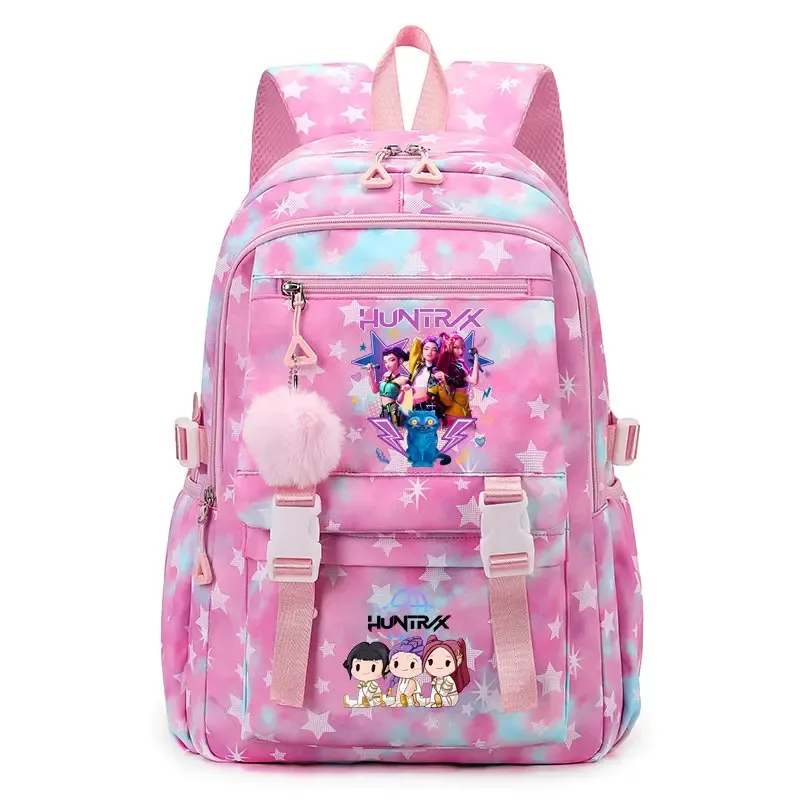 sac à dos kpop demon hunters, sac à dos léger et mignon, sac d'école pour fille, sac à dos décontracté pour les voyages et les trajets quotidiens