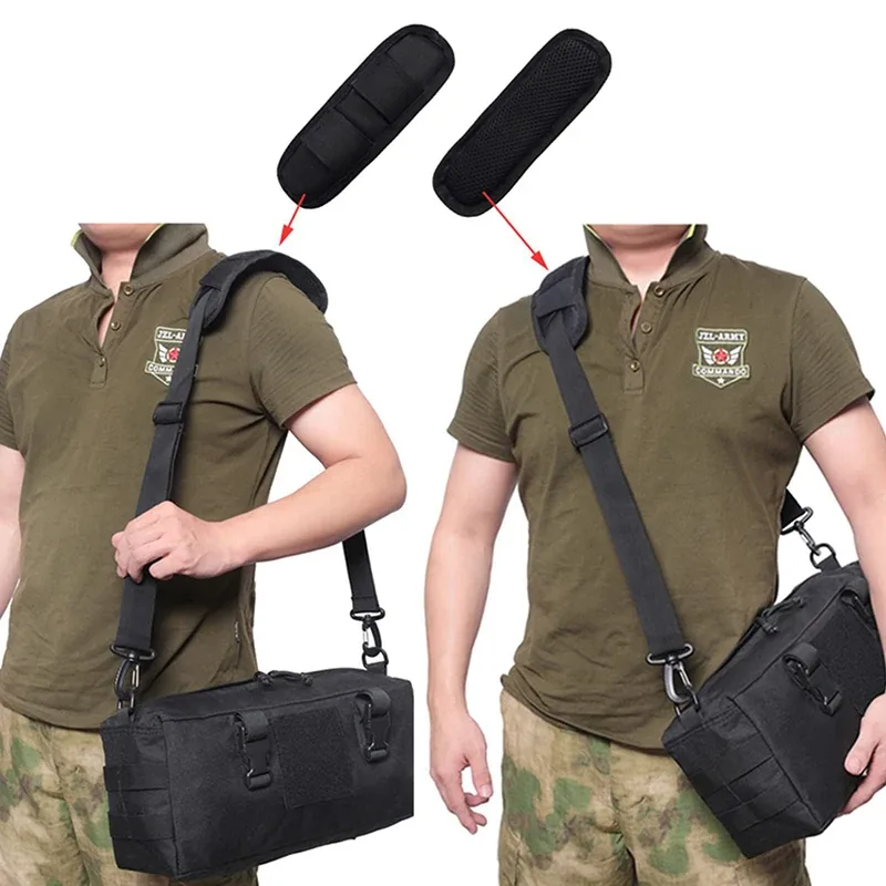 coussin de sangle pour sac à dos, poignées amovibles, sac initié, décompression coordonnante, accessoires de sacs, 2 pièces, 1 pièce