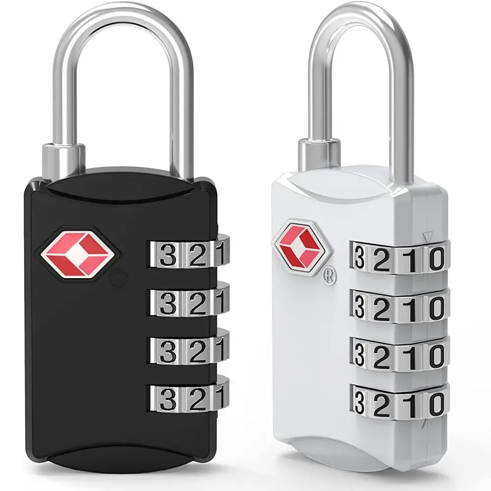 cadenas antivol portable avec câble en acier, serrure de bagage tsa, serrure à code douanier, serrure à combin