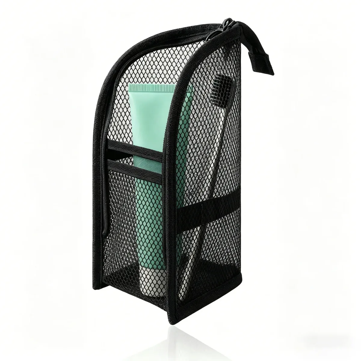 trousse de toilette en maille respirante à séchage rapide, étui à brosse à dents anti-moisissure, organiseur de cosmétiques pour voyage, dortoir universitaire, salle de sport, douche