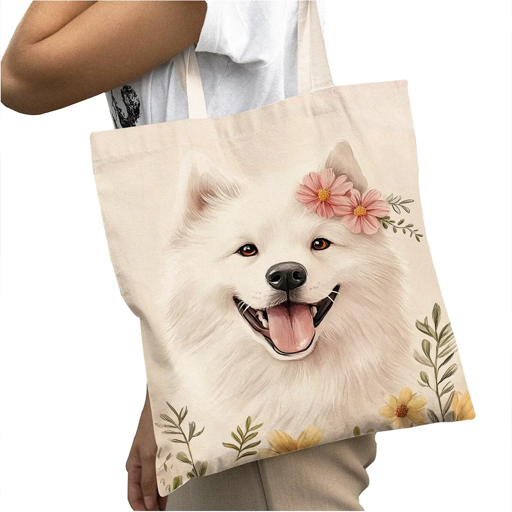 sac à main pour femme avec motif de chien mignon (corgi, golden retriever, pug), sac de shopping grande capacité, sac à bandoulière pour enfant