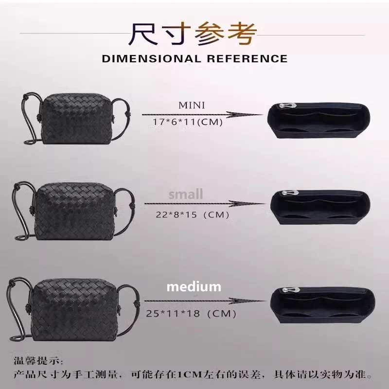 sac intérieur pour bottega veneta, organisateur de sac, synchronisation, shaper, maquillage, vente seule