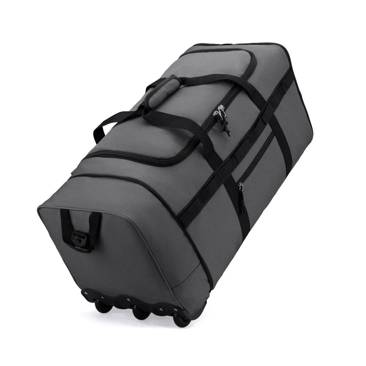 sac de voyage pliable et extensible, bagage portable de grande capacité, sac à bandoulière à roulettes unisexe pour les voyages