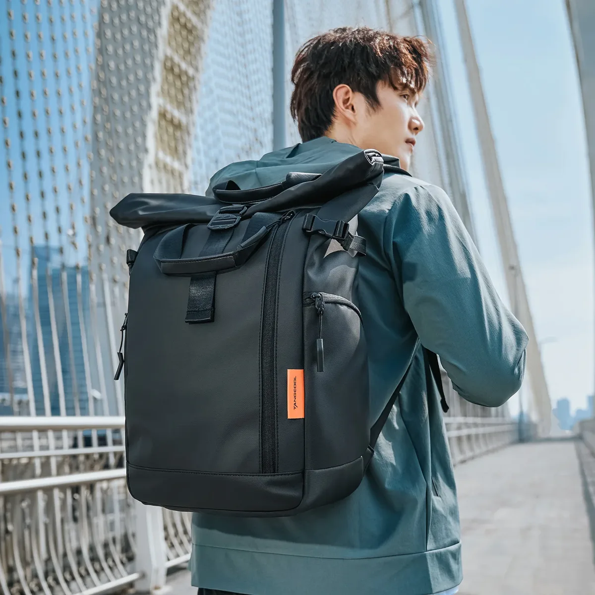 sac à dos de voyage extensible pour hommes et femmes, grand sac pour ordinateur portable, sacs à dos urbains étanches, 15.6 po
