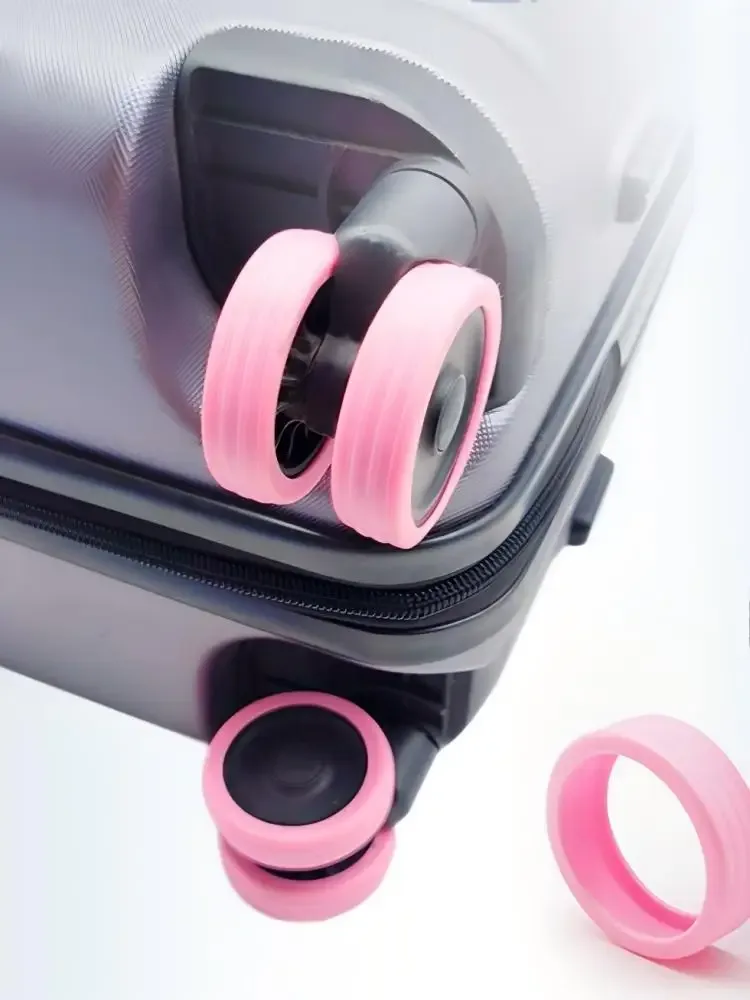 homefish housse de protection en silicone pour roues de valise, protège-roues silencieux pour chariot, accessoires de valise