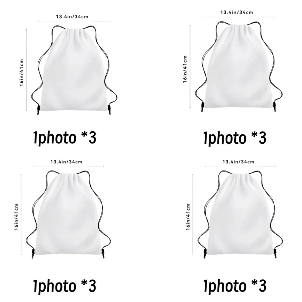 lot de 12 sacs à cordon personnalisés avec photo, sacs de sport imprimés sur mesure, sacs à dos pour cadeaux de mariage, d'anniversaire ou de fête