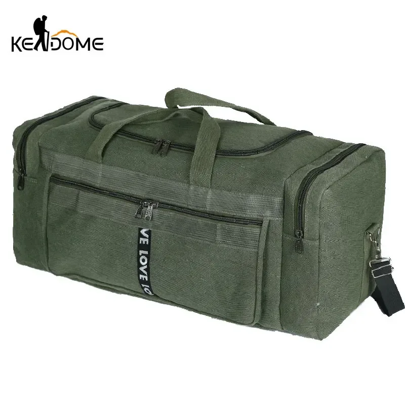 Grand sac polochon de voyage en toile imperméable pour hommes, sacs de rangement de bagages à bandoulière, entraînement en plein air, Fitness, sport, XA927D
