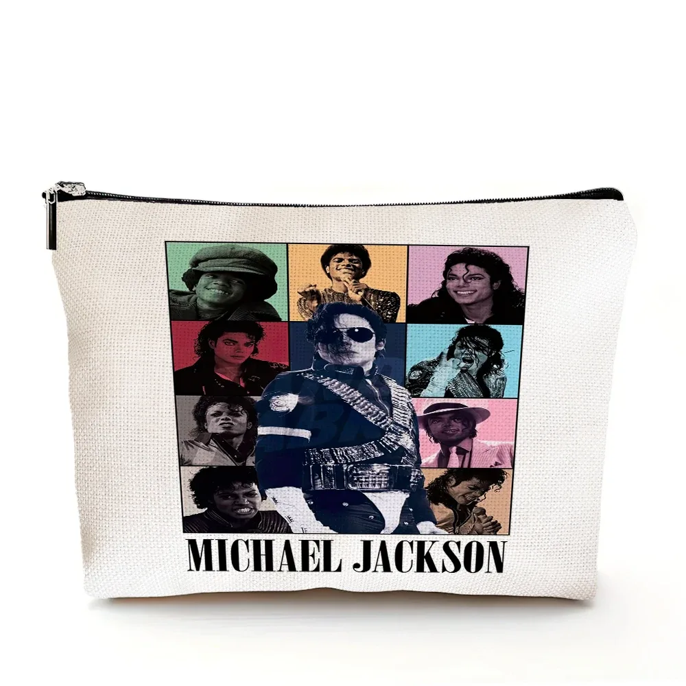 sac à cosmétiques michael jackson, sacs de maquillage double imprimé super star, sac à main de mariage pour femmes, organisateur de voyage pour dames, portefeuille pour enfant