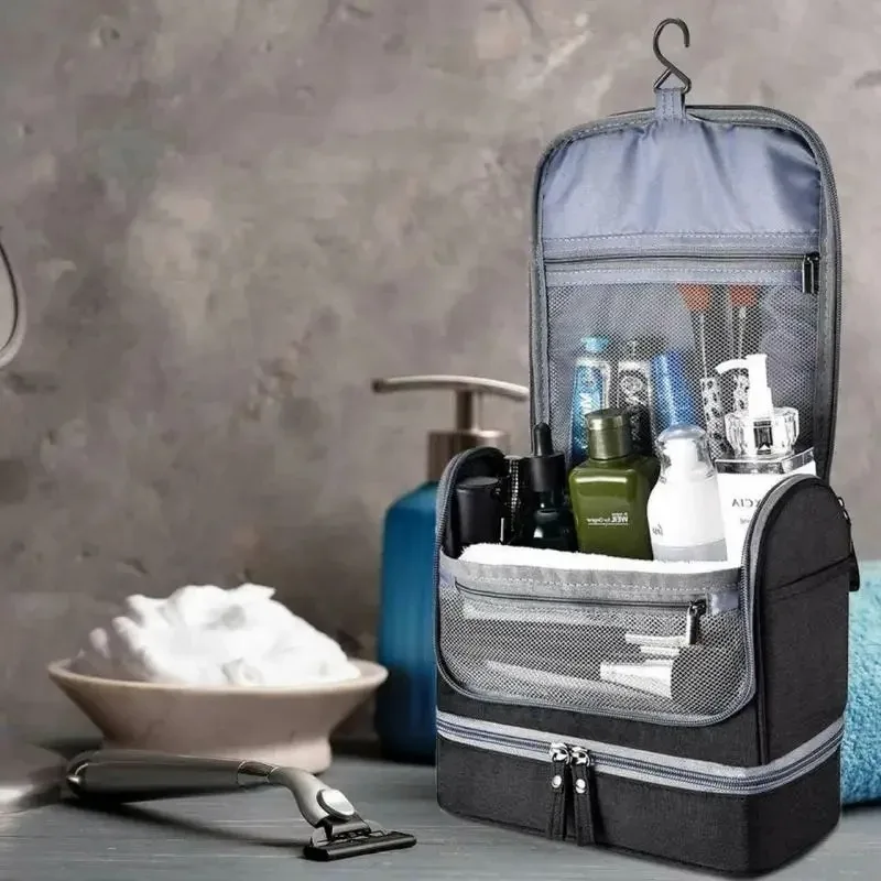 sac de maquillage suspendu pour hommes et femmes, organisateur de voyage oxford, sacs à cosmétiques, trousse de maquillage nécessaire, trousse de toilette de lavage