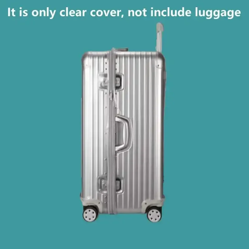 housse de bagage pour rimow original trunk plus avec fermeture éclair, housse transparente, étui de protection anti-poussière, pvc résistant à l'usure 33 pouces
