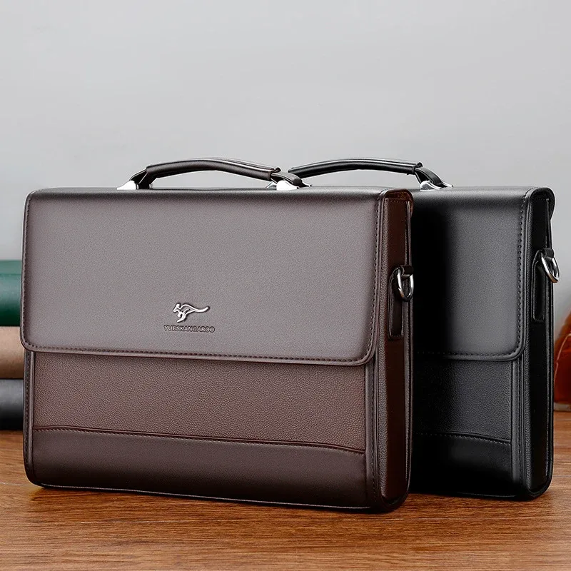 porte-documents en cuir pour hommes, fourre-tout d'affaires de styliste, portefeuille, sac à main à bandoulière pour ipad, sac à bandoulière carré pour documents