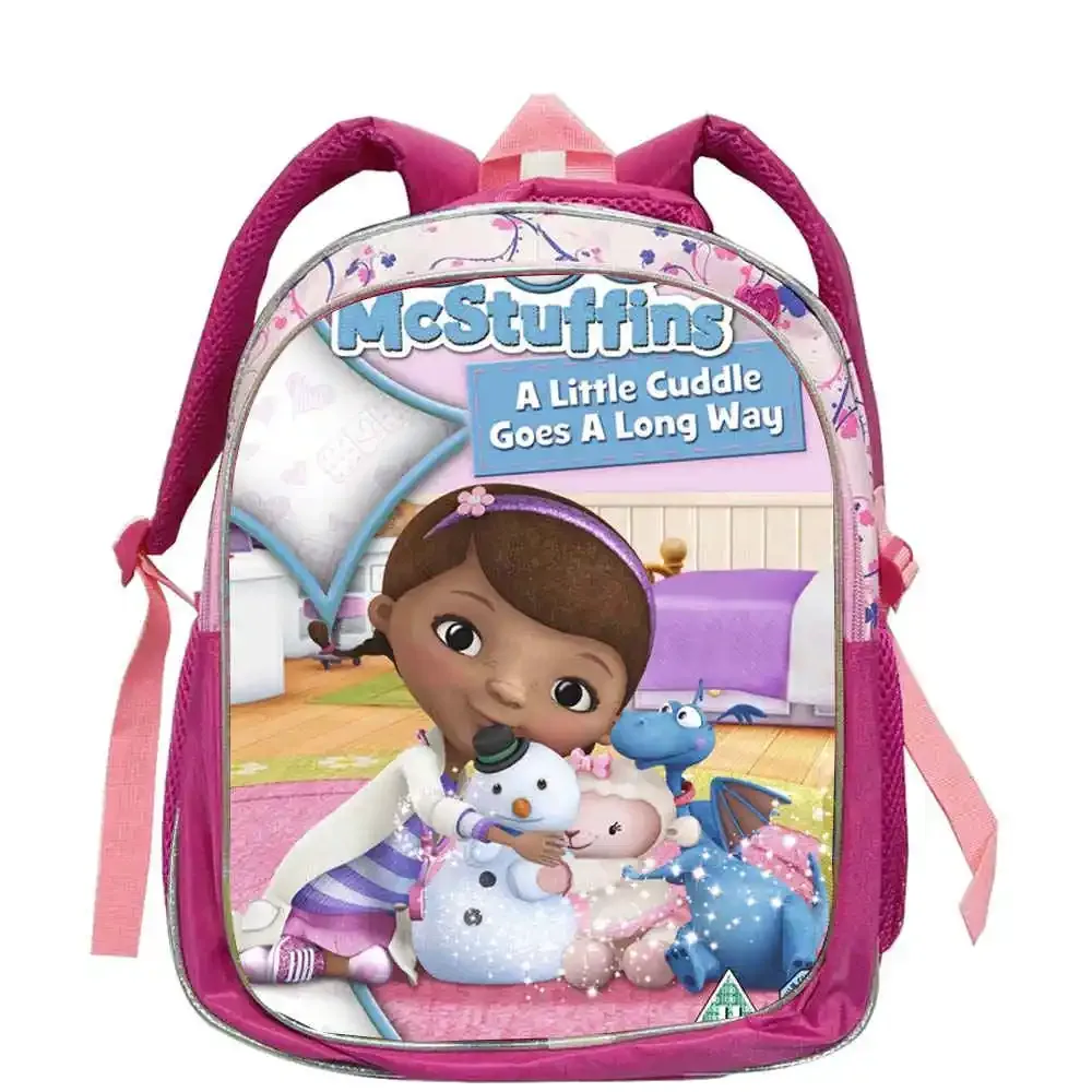 sac à dos d'école doc mcstuffins pour garçons et filles, 12 pouces, sac à dos pour élèves de maternelle, sac à dos à la mode pour étudiants, mochila