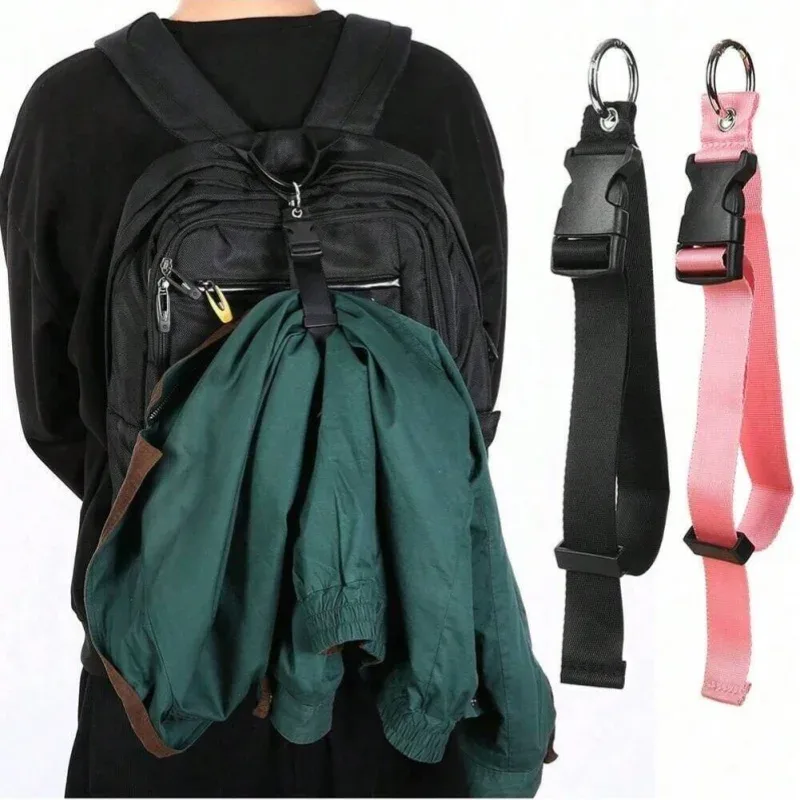 sangle de voyage à mousqueton pour bagages, support de sac élastique réglable pour valise, sangle portable auto-agrippante pour sac à main et sac à dos