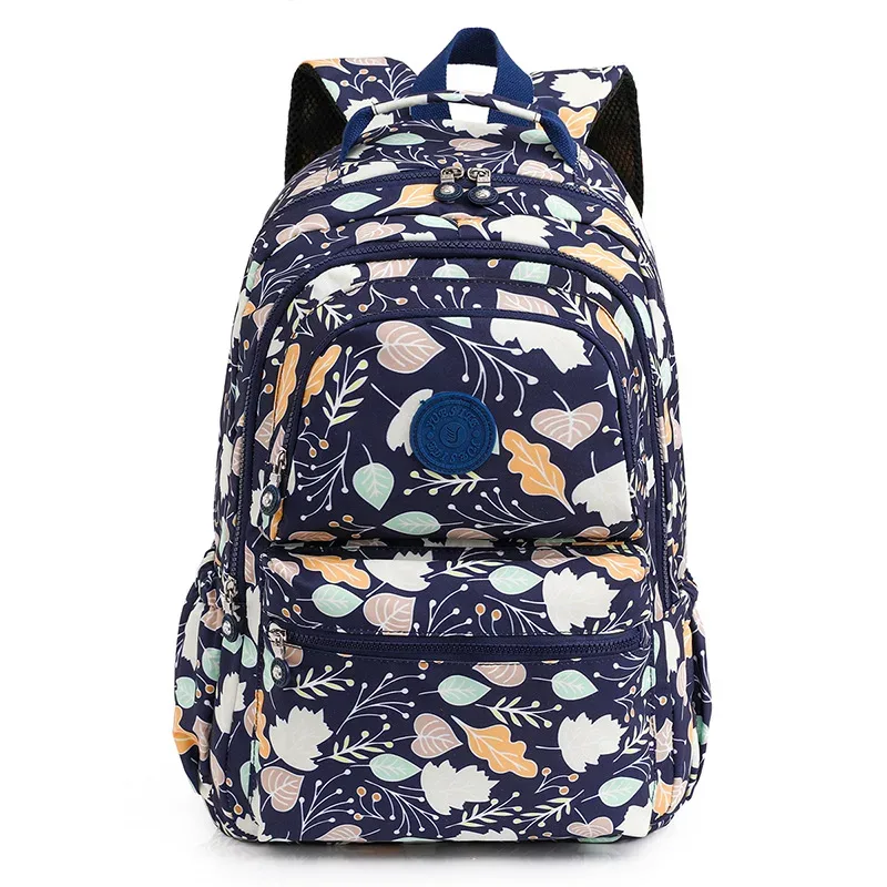 sac à dos à deux épaules pour femmes, sac à dos décontracté pour ordinateur portable, grande capacité, cartable d'étudiant, sac à dos de voyage étanche en nylon