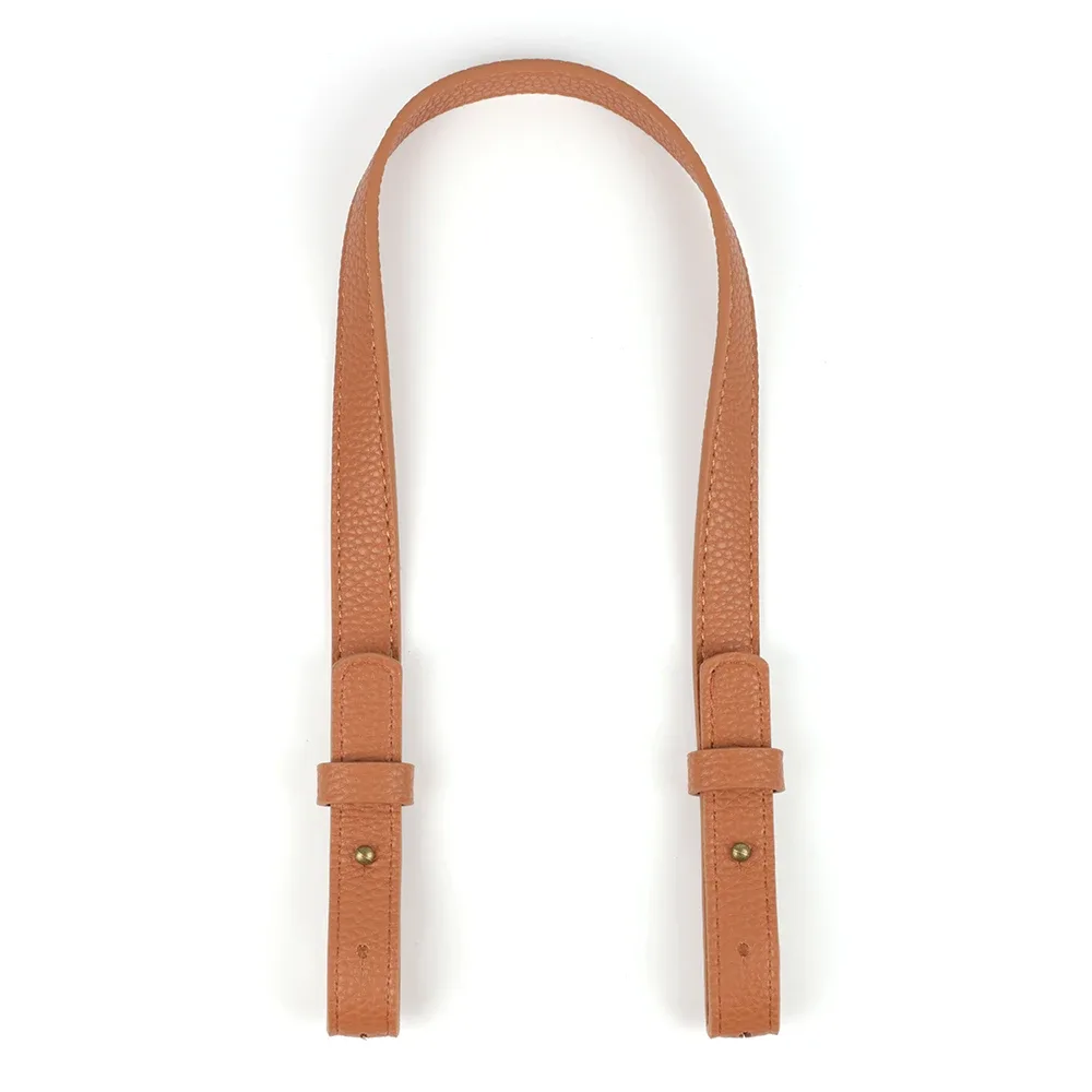 sangle de sac à bandoulière en cuir motif litchi réglable avec fermoir à pression, poignée de sac à main, couleurs noir et marron, ceinture de sac en cuir