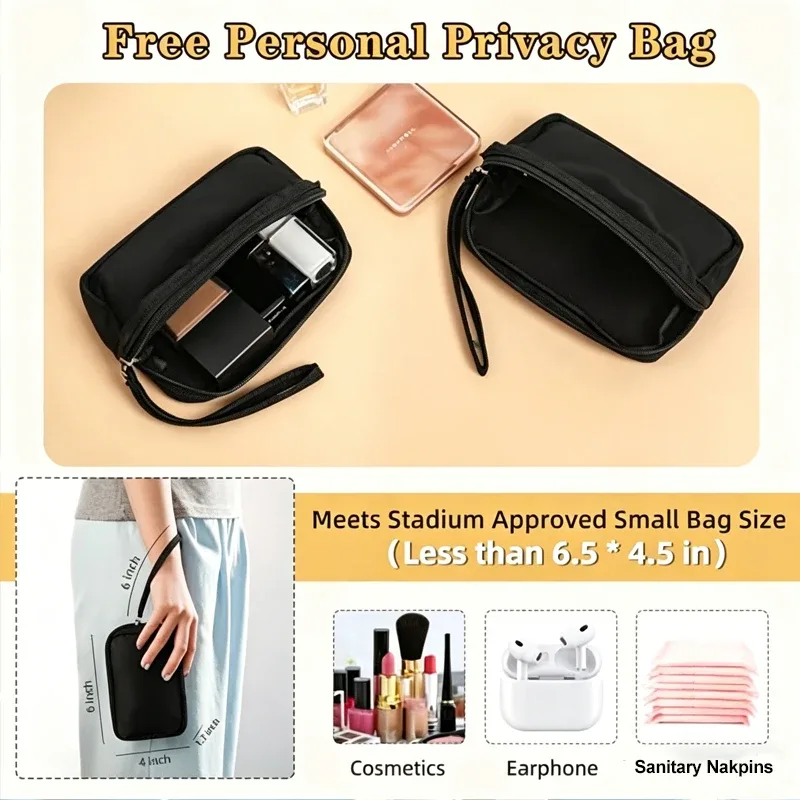 mini sac à dos transparent approuvé pour le stade, petit sac à dos transparent pour femmes, idéal pour les événements sportifs, les concerts et l'usage quotidien