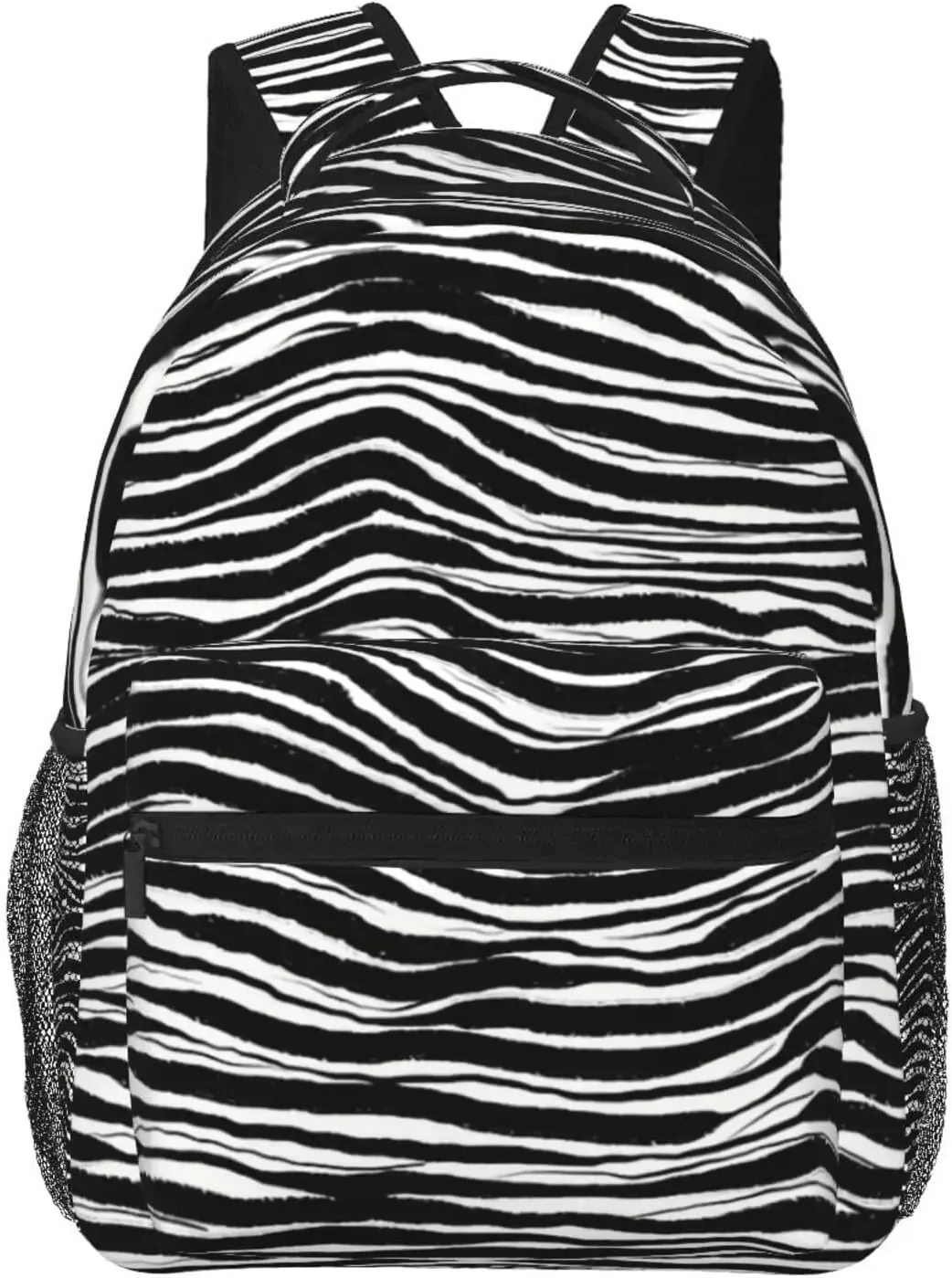 sac à dos à carreaux noir et blanc pour hommes et femmes, sacs à livres mignons, sac pour ordinateur portable, sacs initiés, voyage, randonnée, camping, sac à dos de jour
