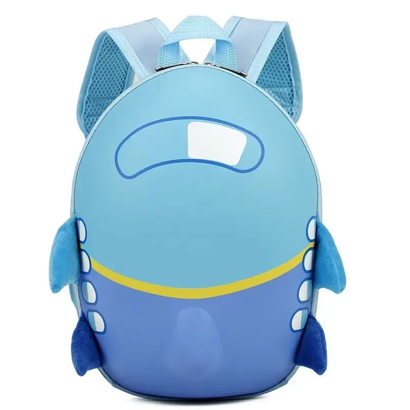 Sac d'école en avion EVA, sac à dos coquille d'œuf pour enfants, sac à dos mignon de dessin animé