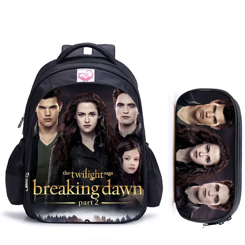 16 pouces crépuscule sac à dos pour adolescentes garçons livre sac mochila sac de voyage enfants école sacs à dos