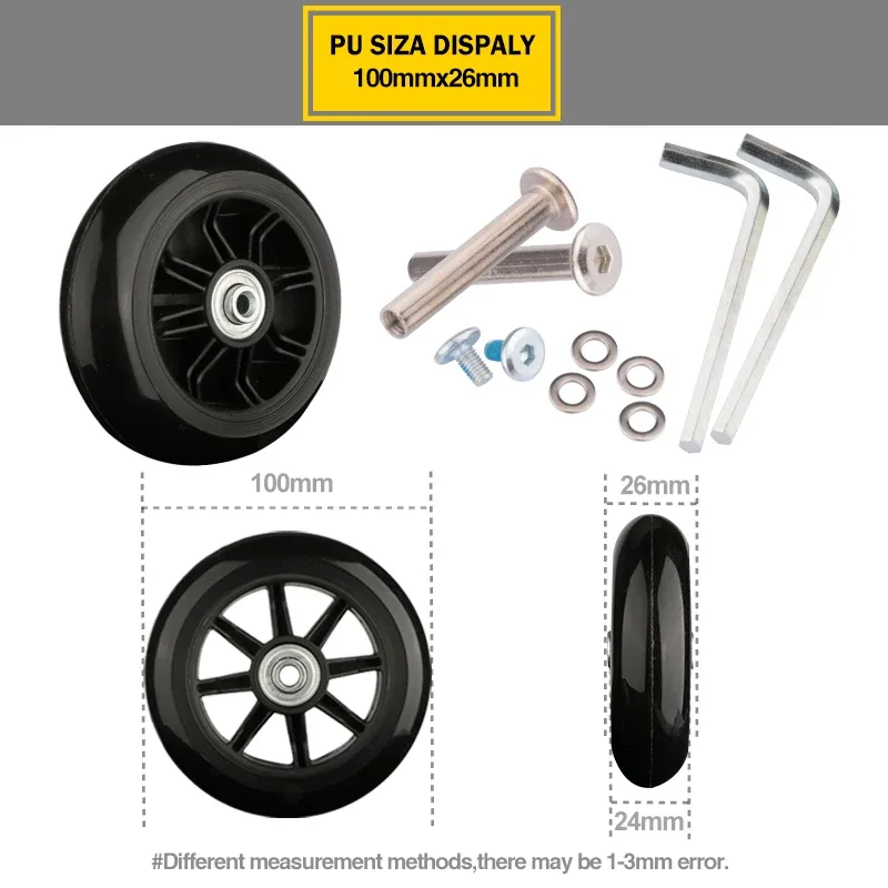 roues de valise 1 paire d'axes de remplacement pour valises roues de rechange de luxe outil de réparation de luxe roulettes