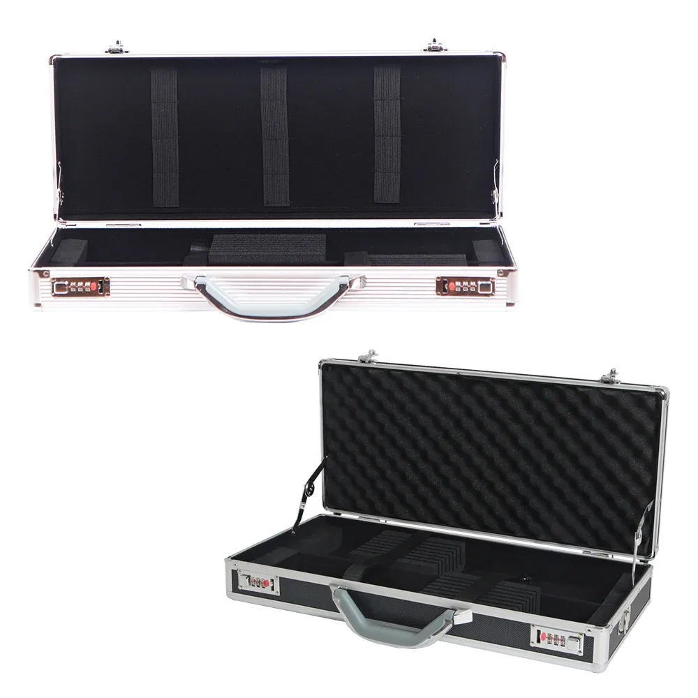 add043-silver-medium 52x23.5x8.5cm étui à couteaux sac de rangement pour ustensiles de cuisine sac de rangement pour couteaux étui à couteaux en aluminium