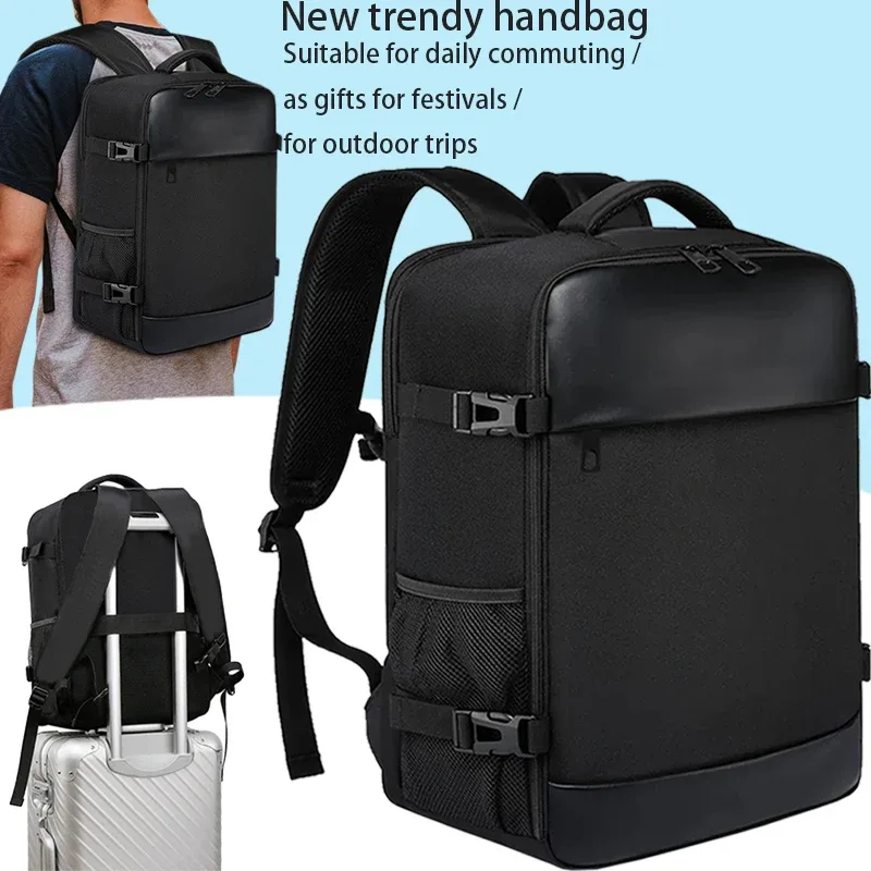 Sac à dos pour ordinateur portable multi-compartiments avec bretelles rembourrées, sac ergonomique pour moto, bureau et sorties décontractées