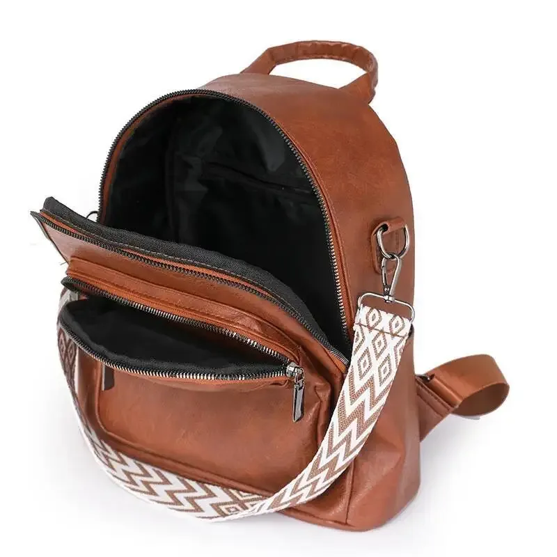 mode femmes sac grande capacité décontracté banlieue voyage sac à main en vente plus récent style britannique sac à dos femmes pu léger