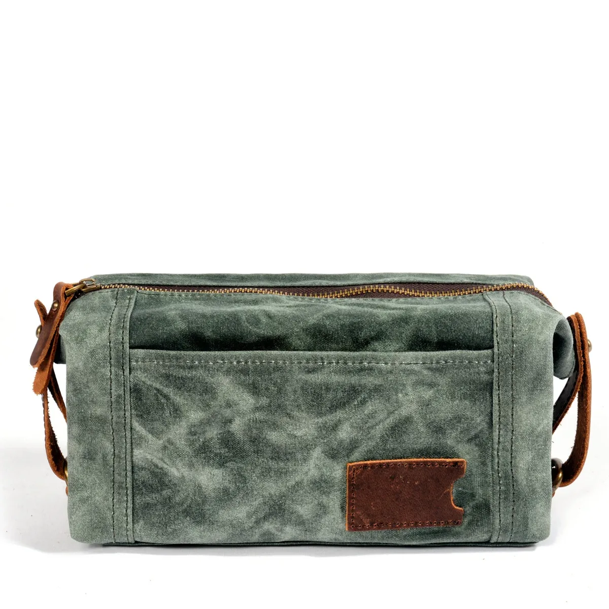trousse de toilette portable pour voyages d'affaires, petite trousse de rangement en toile cirée pour femmes, trousse de maquillage imperméable pour hommes