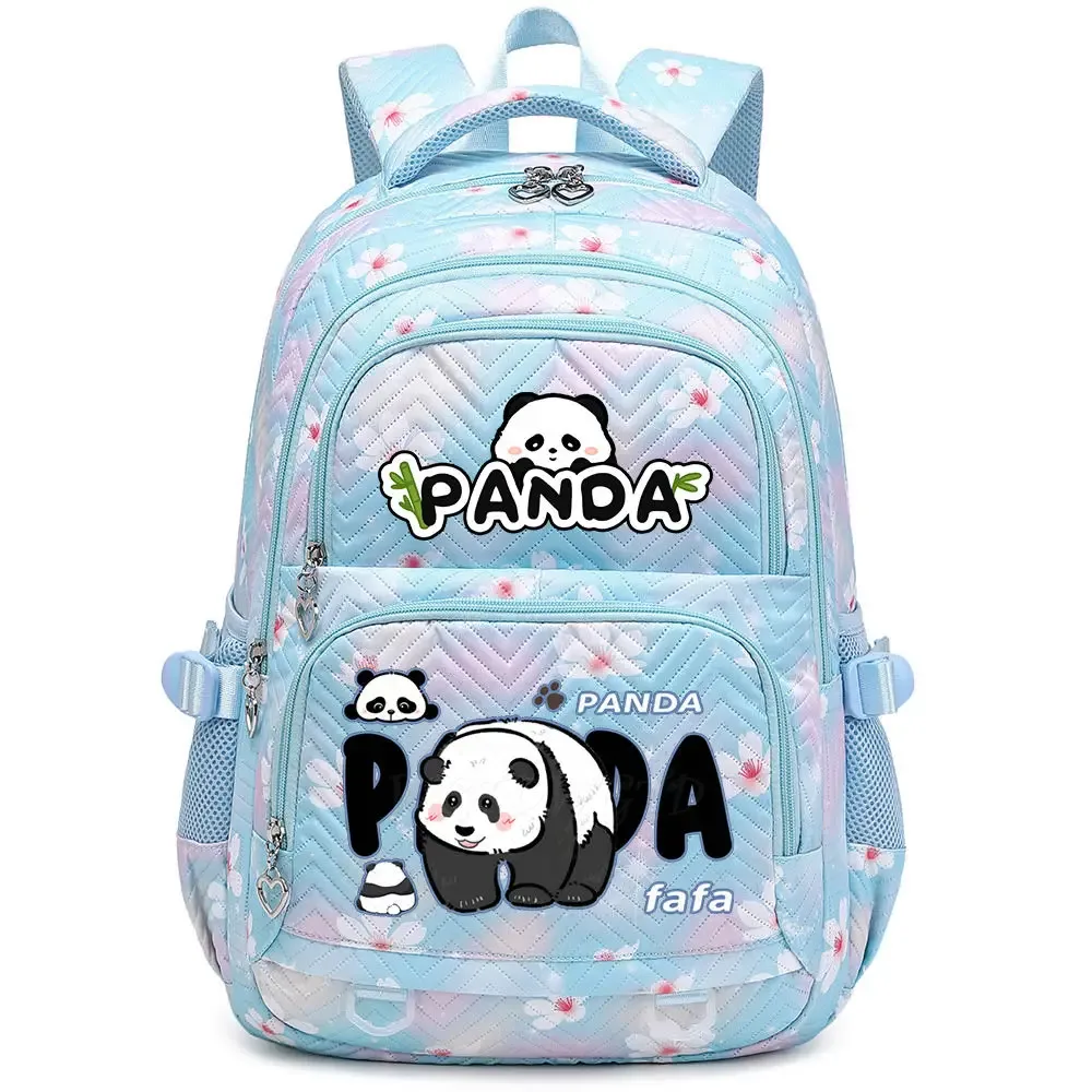 nouveau panda he hua sac à dos mignon dessin animé imprimé étudiant cartable mode garçons filles haute qualité grande capacité voyage sacs à dos