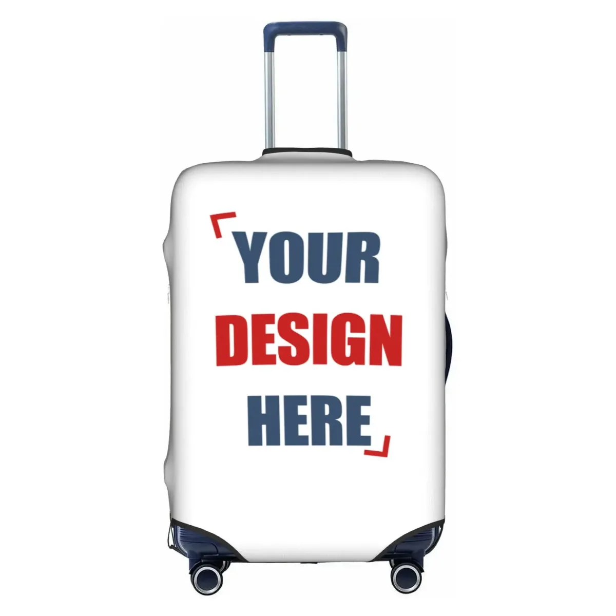 Housse de bagage personnalisée avec logo, élastique, votre design ici, housse de protection pour valise de voyage, convient aux valises de 18 à 32 pouces