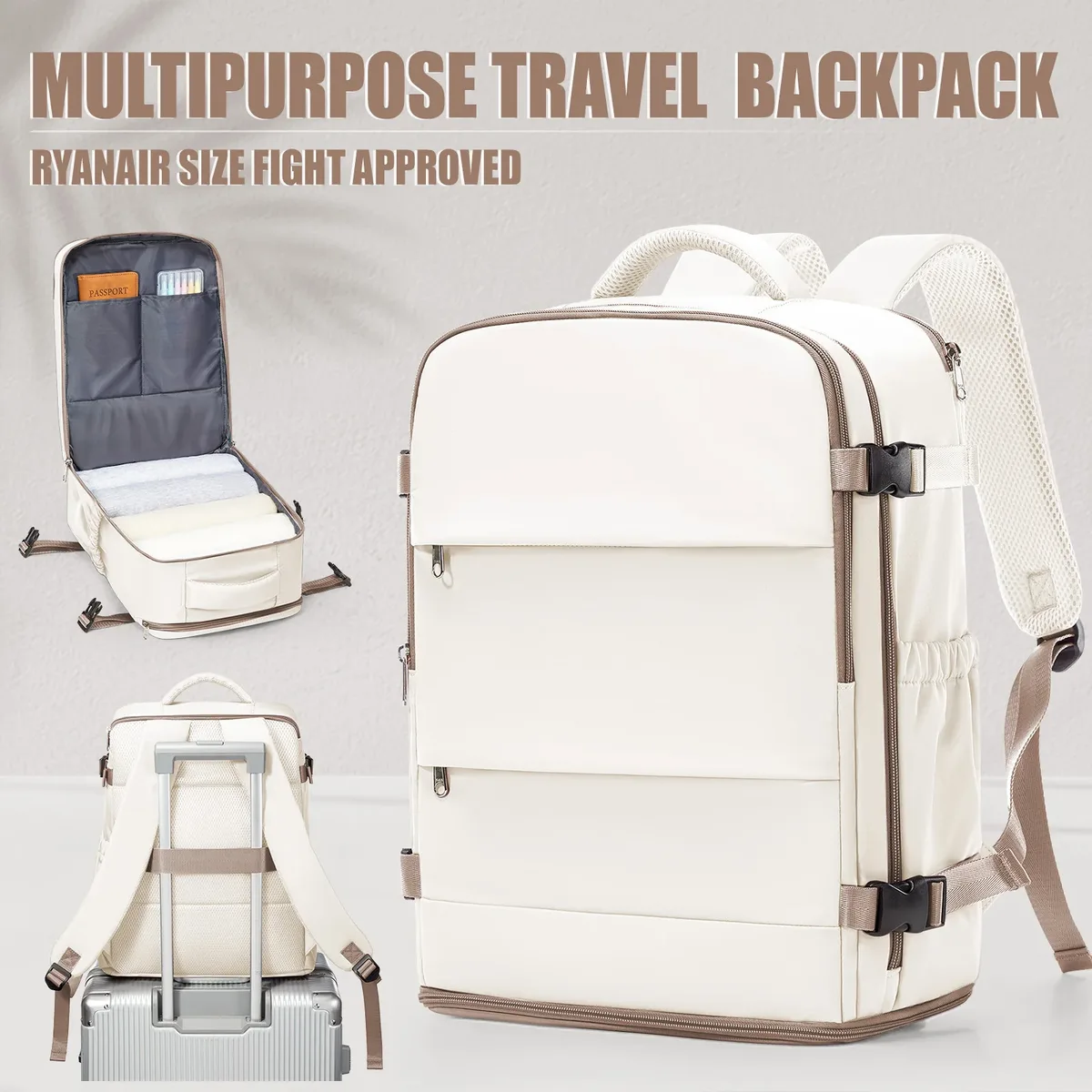 sac à dos de voyage pour femmes et hommes, sac à dos ryanair 40x30x20 pour cabine d'avion, bagage easyjet 45x36x20, sac à dos pour ordinateur portable professionnel