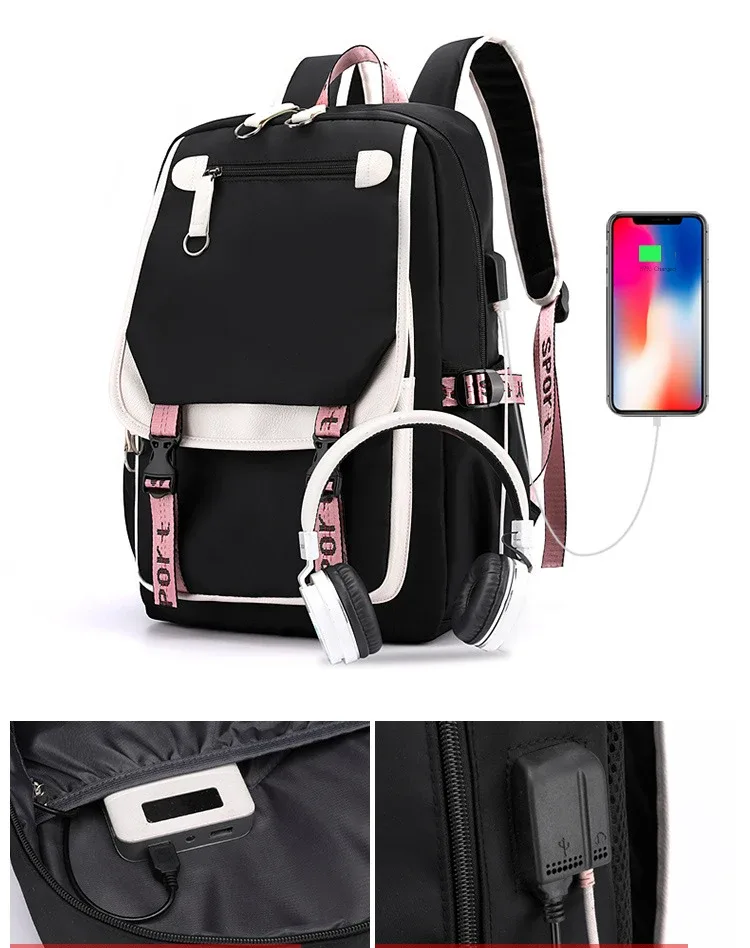 sac à dos de voyage pour hommes et femmes, sacs à dos mochila pour adolescents, chargement usb, sac à dos pour ordinateur portable, mode