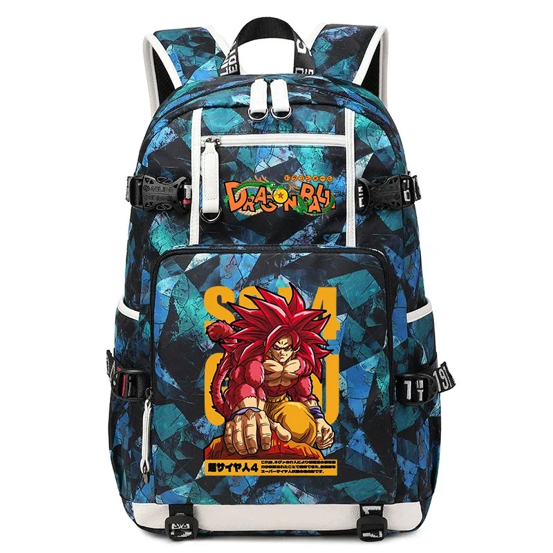sac à dos d'école imprimé dragon ball z, sac à dos de voyage de grande capacité pour enfants et adolescents