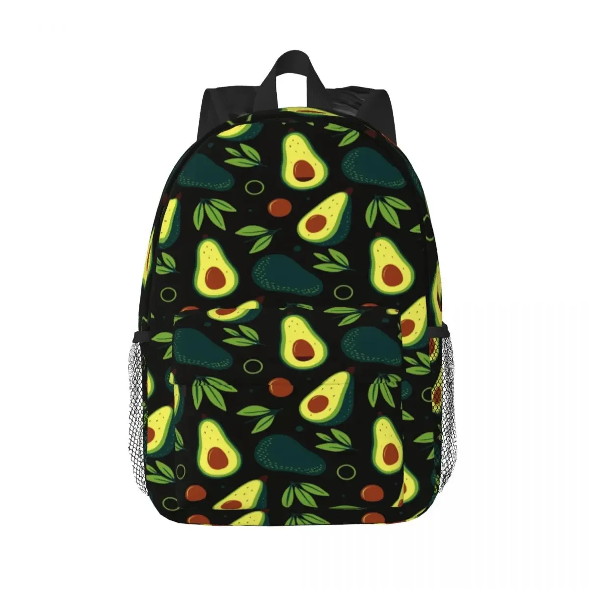 sac à dos à motif léopard avocat vert pour hommes et femmes, cartable pour étudiants, convient aux sacs pour ordinateur portable 15 pouces