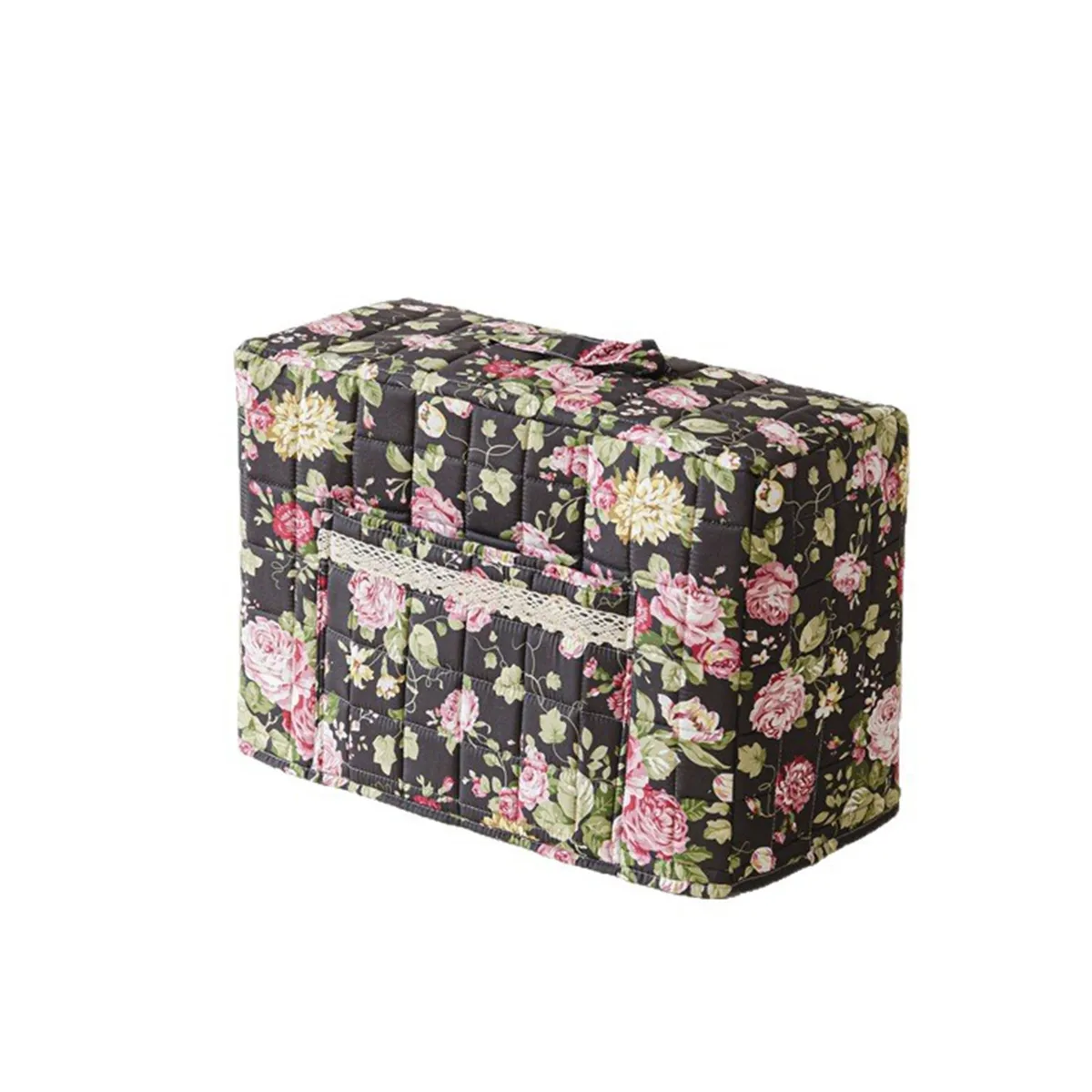 sac de couture multifonctionnel à motif floral, grande capacité, pour femmes, organiseur de mode, sacs à main portables pour dames, étuis à maquillage