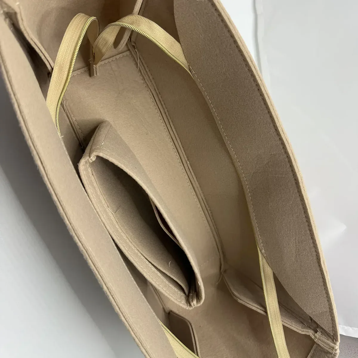 pochette de rangement de doublure et sac à main de doublure intérieure d'organisation pour grand fourre-tout cyme, organisateur d'insertion pour sac fourre-tout cyme