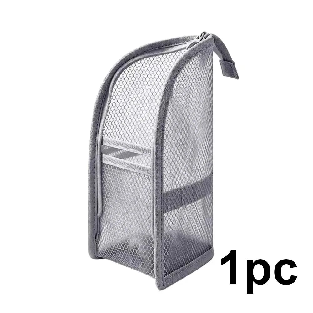 1/2 pièces trousse de toilette de voyage portable en maille, sac à cosmétiques autoportant en eva imperméable, organisateur de rangement pliable pour salle de bain, gym, hôtel