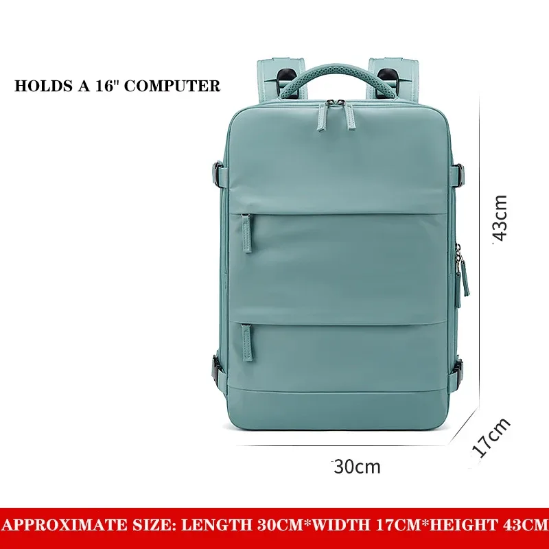 buylor – sac à dos de voyage pour femmes, valise multifonction de grande capacité de 16 pouces, cartable avec chargeur usb, sac à bagages pour courte distance