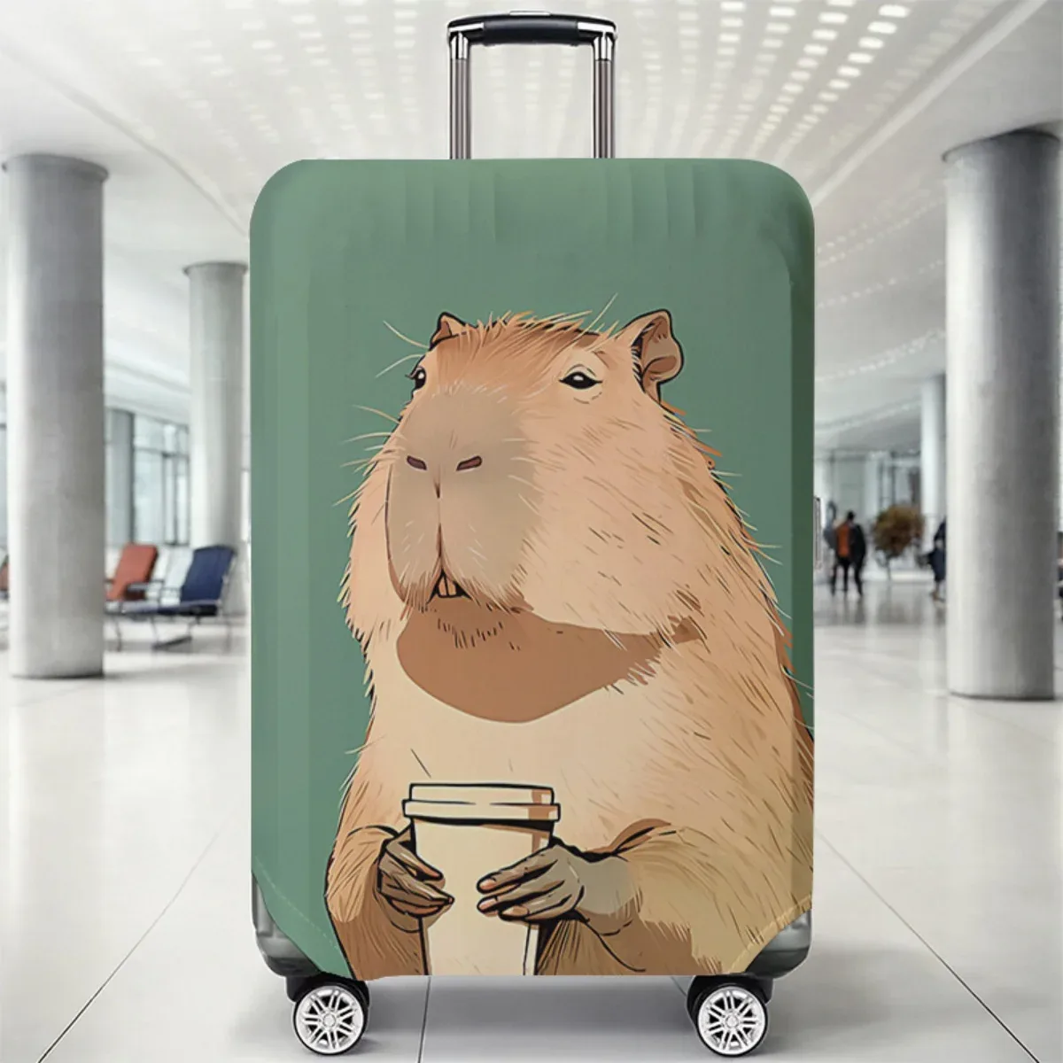housse de protection pour bagages à motif animal, ensemble adapté aux bagages de 18 à 32 pouces, housse de poignée de valise, accessoires de voyage
