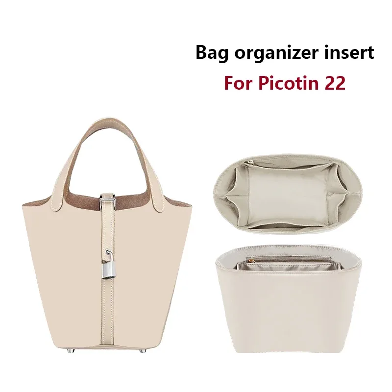 insert organisateur de sac pour picotin 18 22, facile à laver et à sécher rapidement, support de sac, rangement, modification intérieure, accessoires de sac