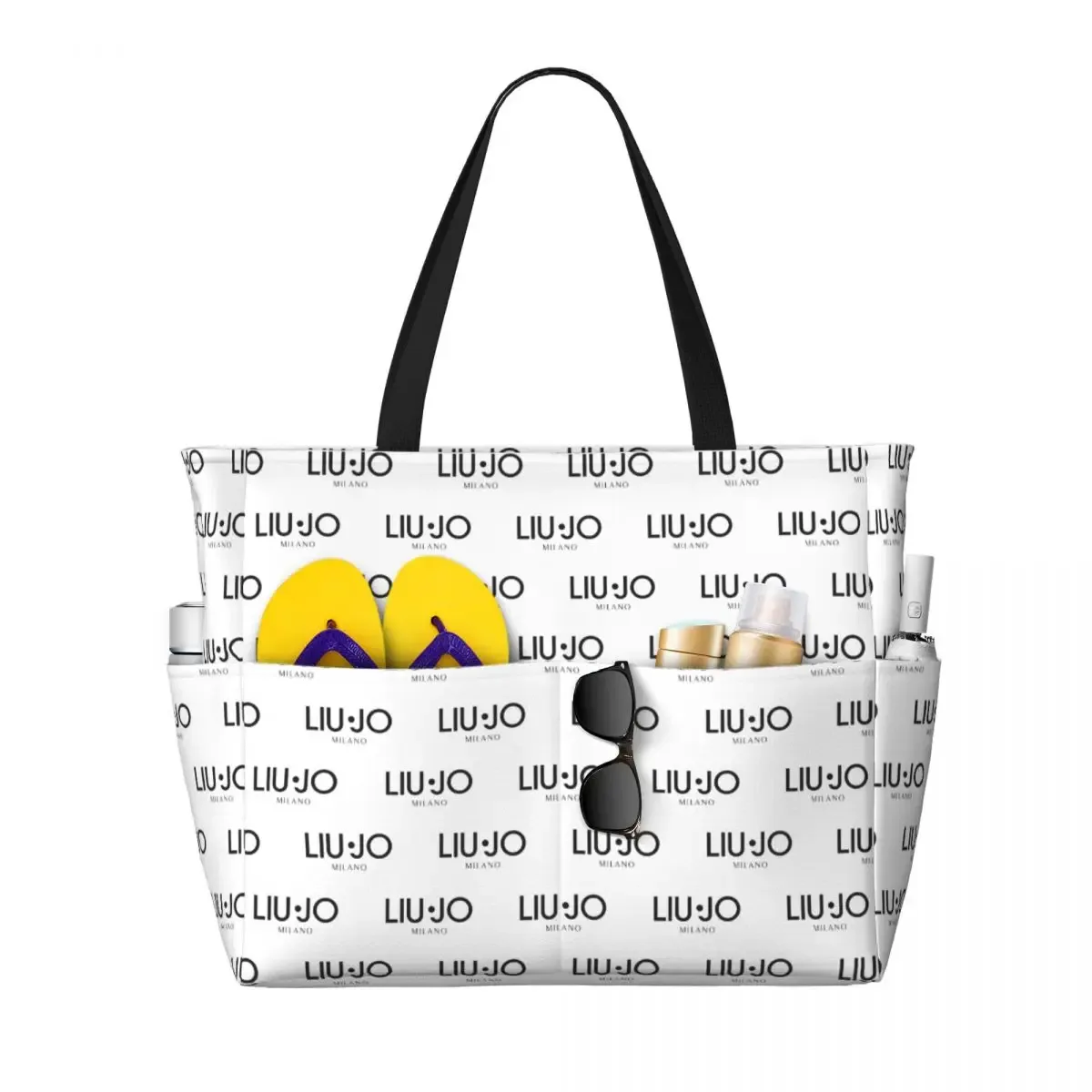l-liu-jo grand sac de voyage, sac de plage imperméable, sacs de voyage et de shopping de grande capacité