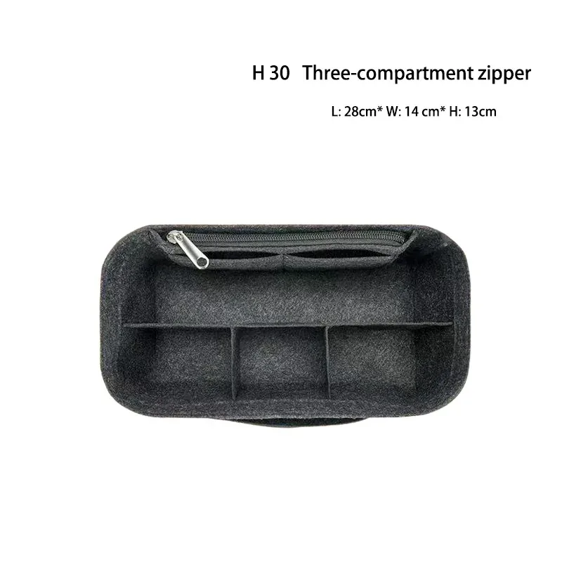 sac à main en feutre pour femmes, organisateur de cosmétiques, adapté pour h lindy mini 26 30 34, pochette intérieure à fermeture éclair, design de luxe