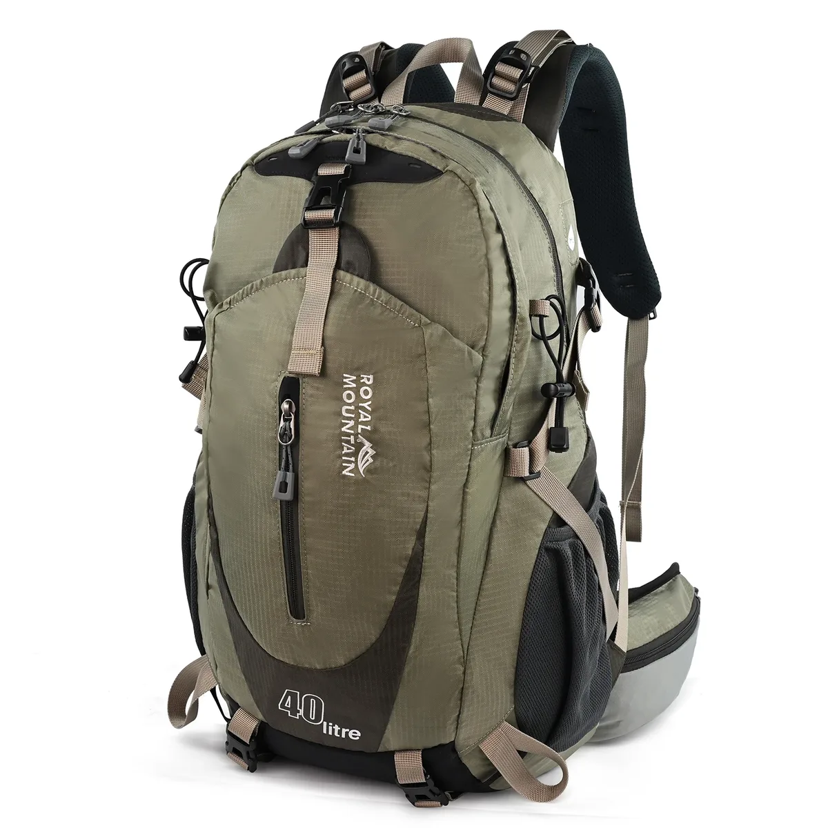 sac à dos de randonnée en plein air 40l, léger, respirant, fonctionnel, poche avant ouverte, sac en nylon résistant à l'eau